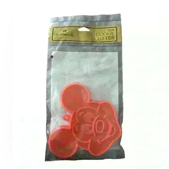 Vintage Mickey Mouse Cookie Cutter New! Dead Stock Handle Hallmark Disney USA - Picture 1 of 2